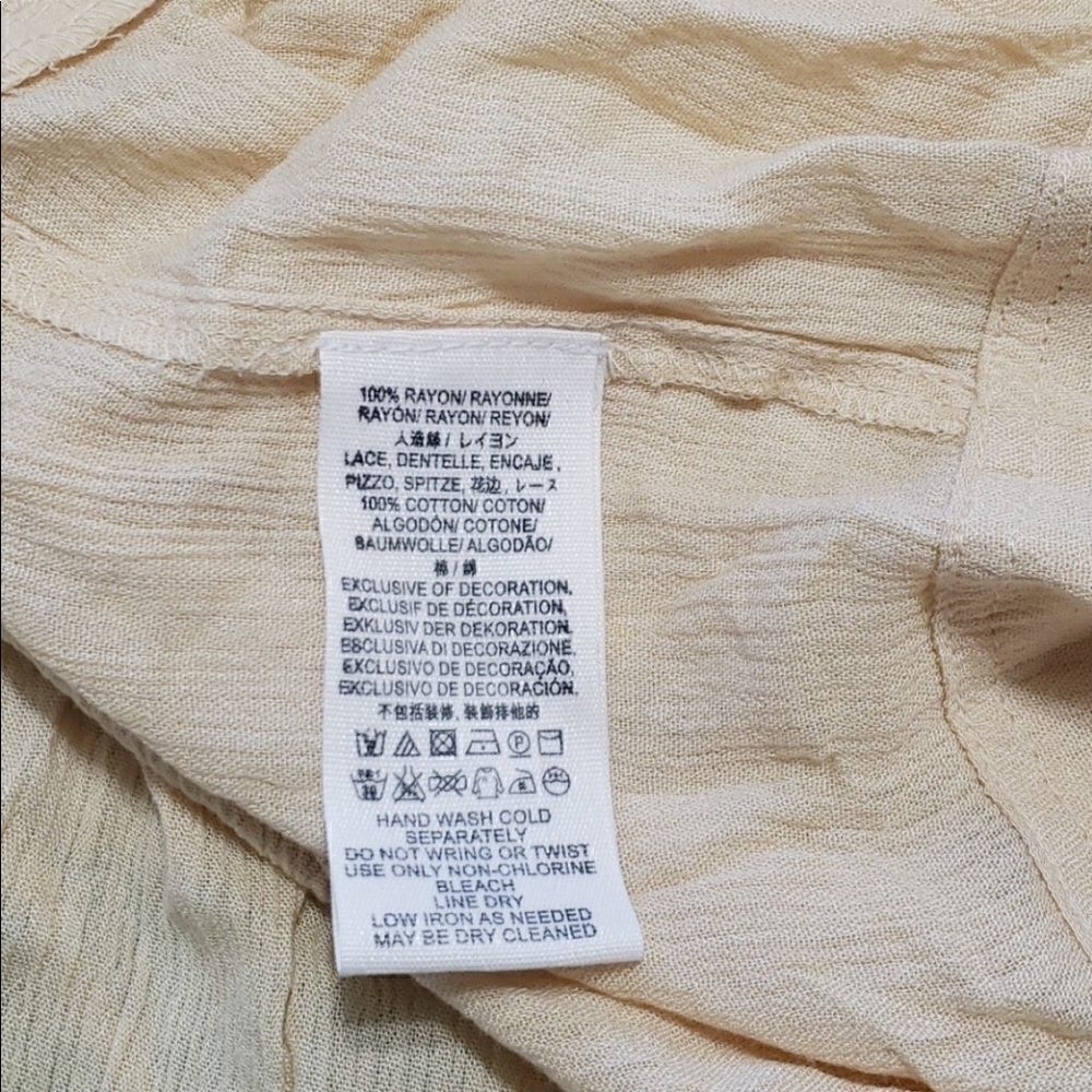Free People Wait For You Midi Dress Natural Size S - Picture 7 of 9